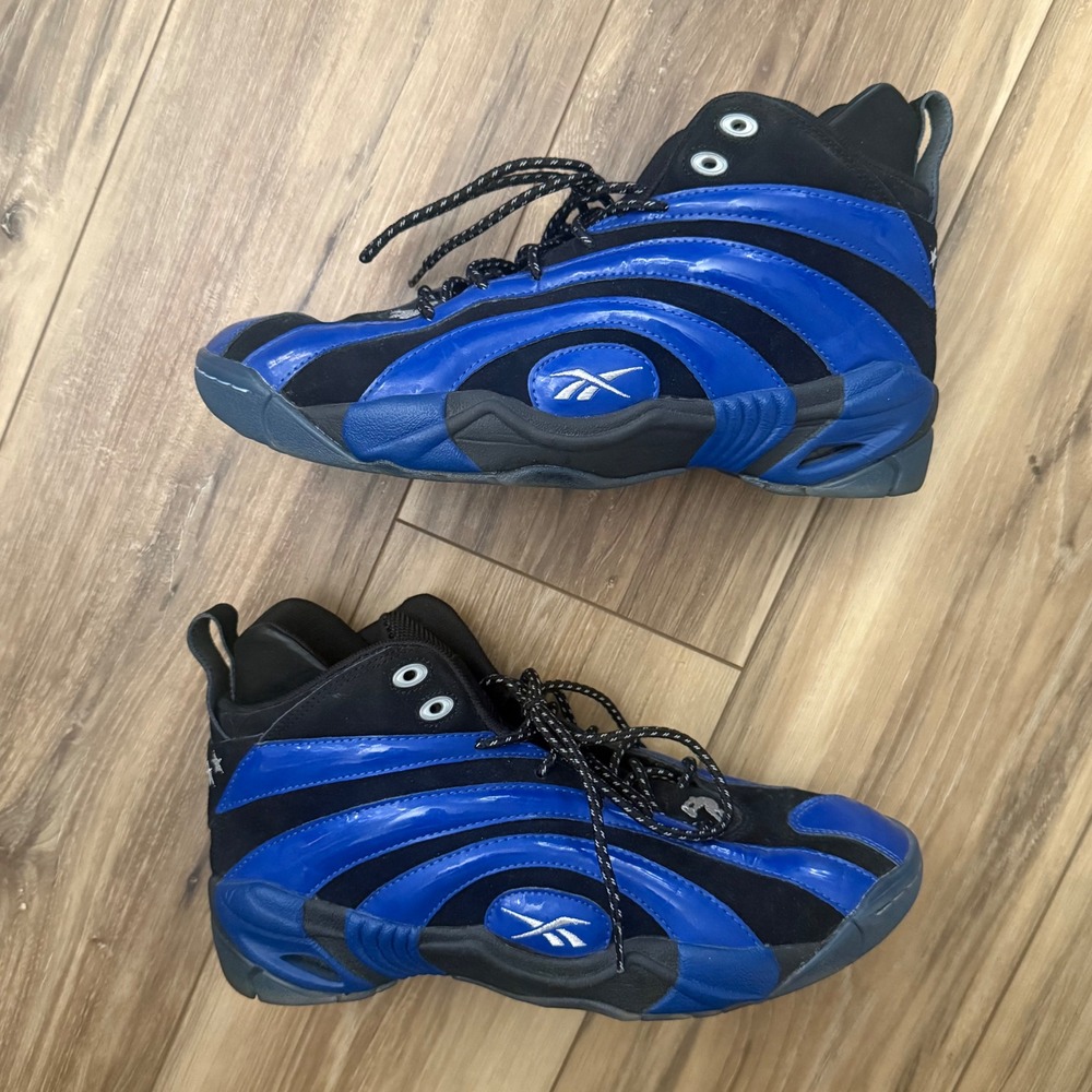 Reebok Shaqnosis Orlando Magic Black Royal Blue Shaq Sneakers V51848 Men's 10.5‎